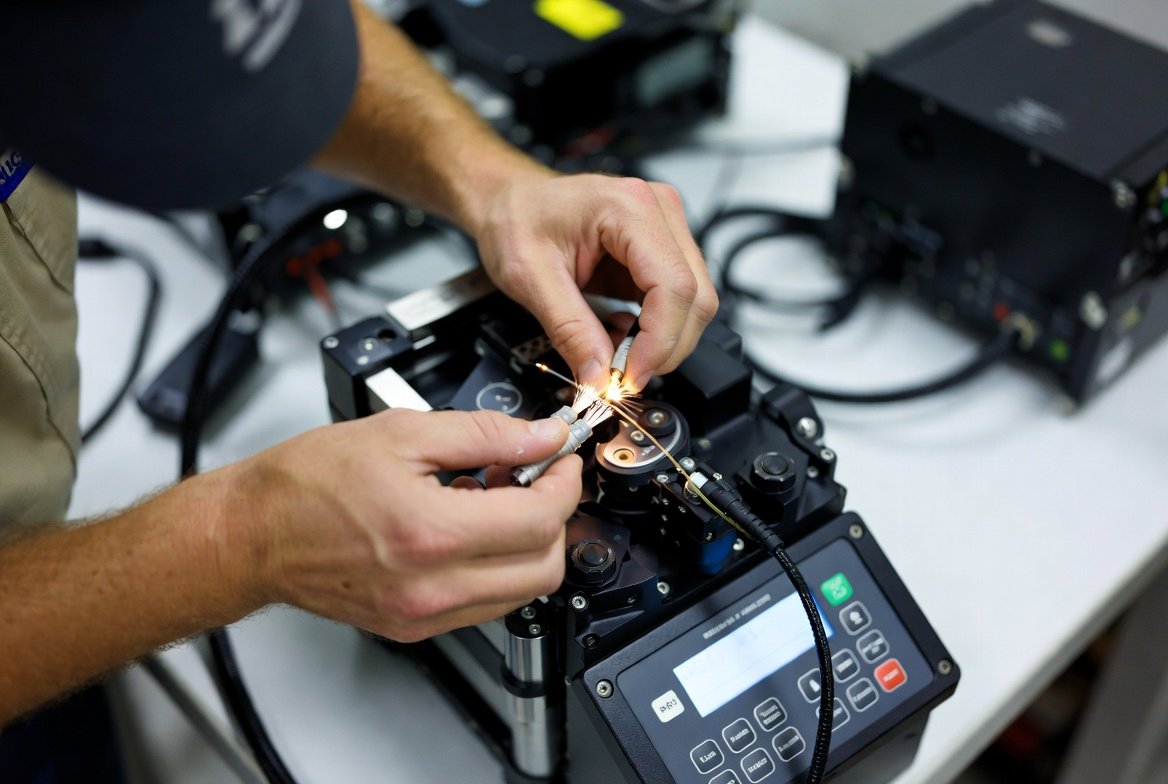Fiber optic fusion splicing in the field
